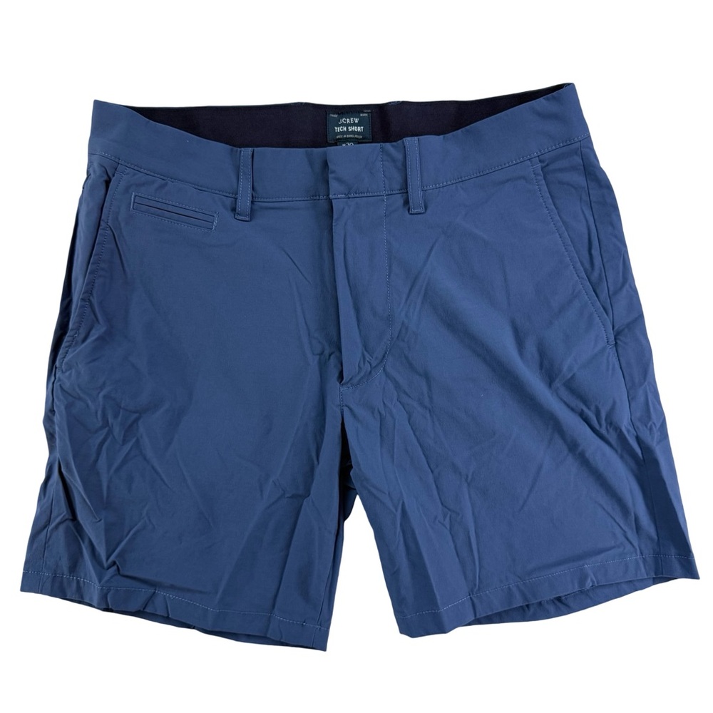 J. Crew Men's Blue Tech Shorts 7” Sz 30 NWOT $80